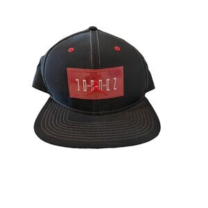 Air Jordan 11 Hat Men Black Red Jumpman Bred Snap Back Cap